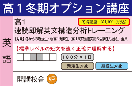 速読即解！！英文構造分析トレーニング