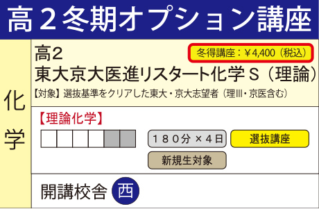東大京大医進リスタート化学S (理論)