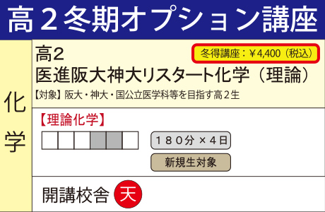 医進阪大神大リスタート化学(理論)