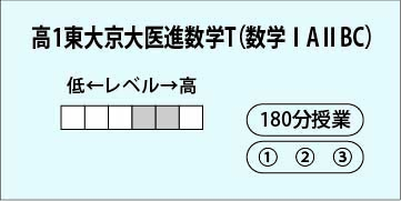 高１東大京大医進数学T