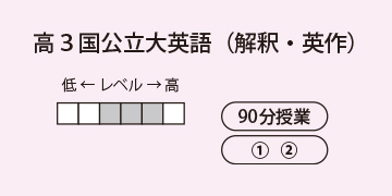 高３国公立大英語（解釈・英作）