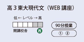 高３東大現代文（WEB講座）