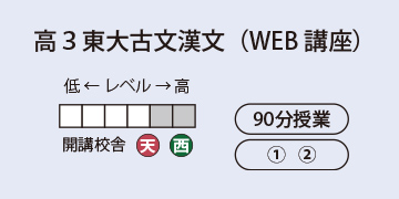 高3東大古文漢文(WEB講座)