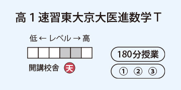高1速習東大京大医進数学T