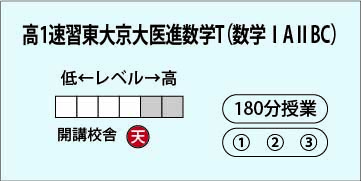 高1速習東大京大医進数学T(数学ⅠAⅡBC)