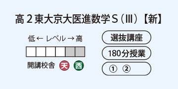 高2東大京大医進数学S(Ⅲ)【新】