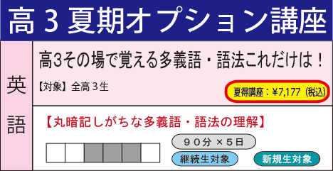 高３その場で覚える多義語・語法これだけは！