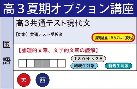 高３共通テスト現代文