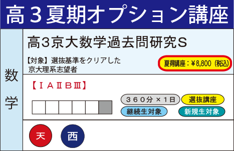 高3京大数学過去問研究S