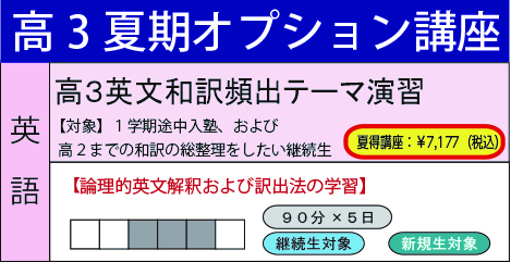 高3英文和訳頻出テーマ演習