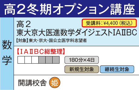 東大京大医進数学ダイジェストⅠAⅡBC